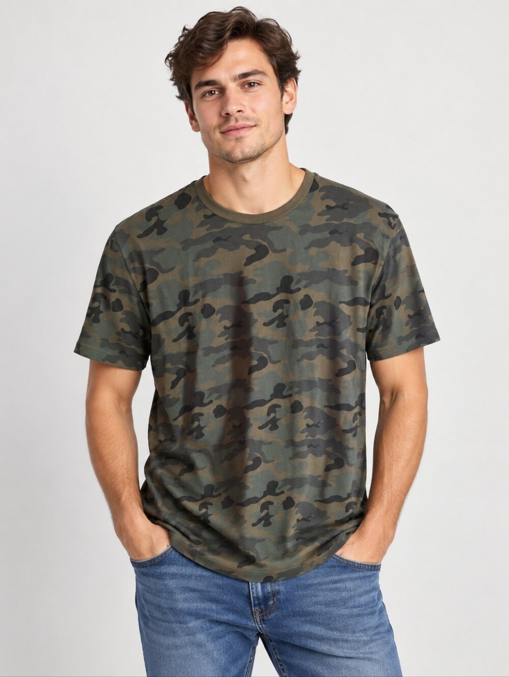 Old Navy Men's Camouflage Soft Washed Short Sleeve T-shirt Unisex Utility